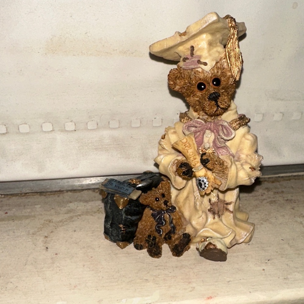 Charming Cream and Brown Bear Figurine Boyds Bear